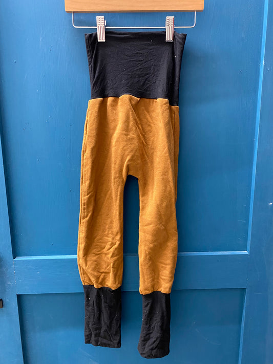 EUC Handmade 4-6T Rusted black grow with me pant