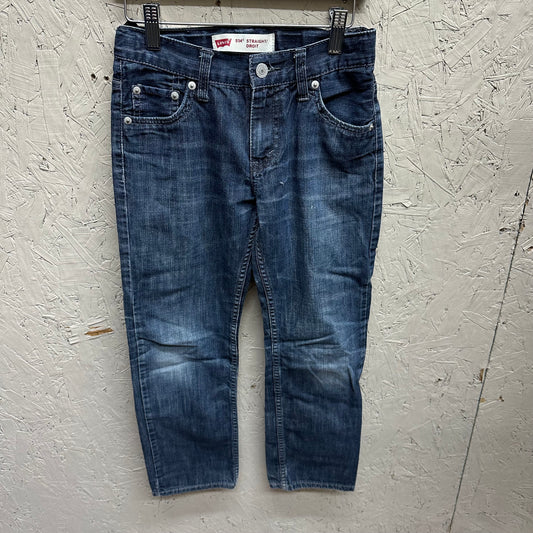 EUC Levi’s 10Y Reg Dark Wash 514 Straight Jeans