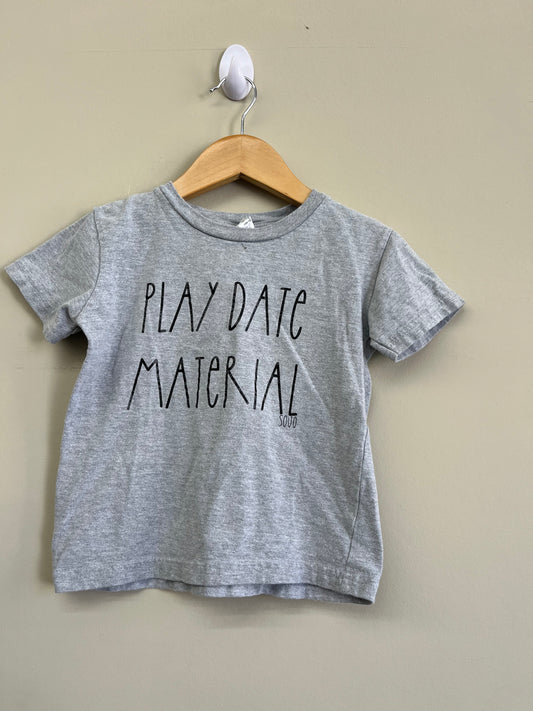 EUC Creations By Grace 3T Grey Play Date T-Shirt