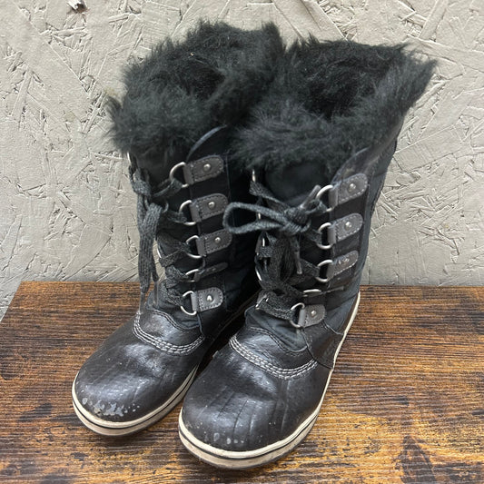 GUC Sorel Sz 3 Black Winter Boots