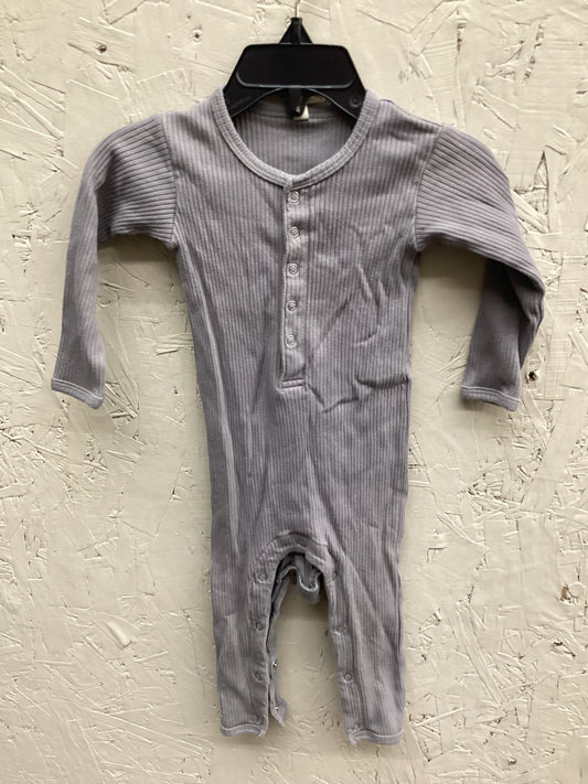 EUC Quincy Mae 6-12M Grey Ribbed Sleeper