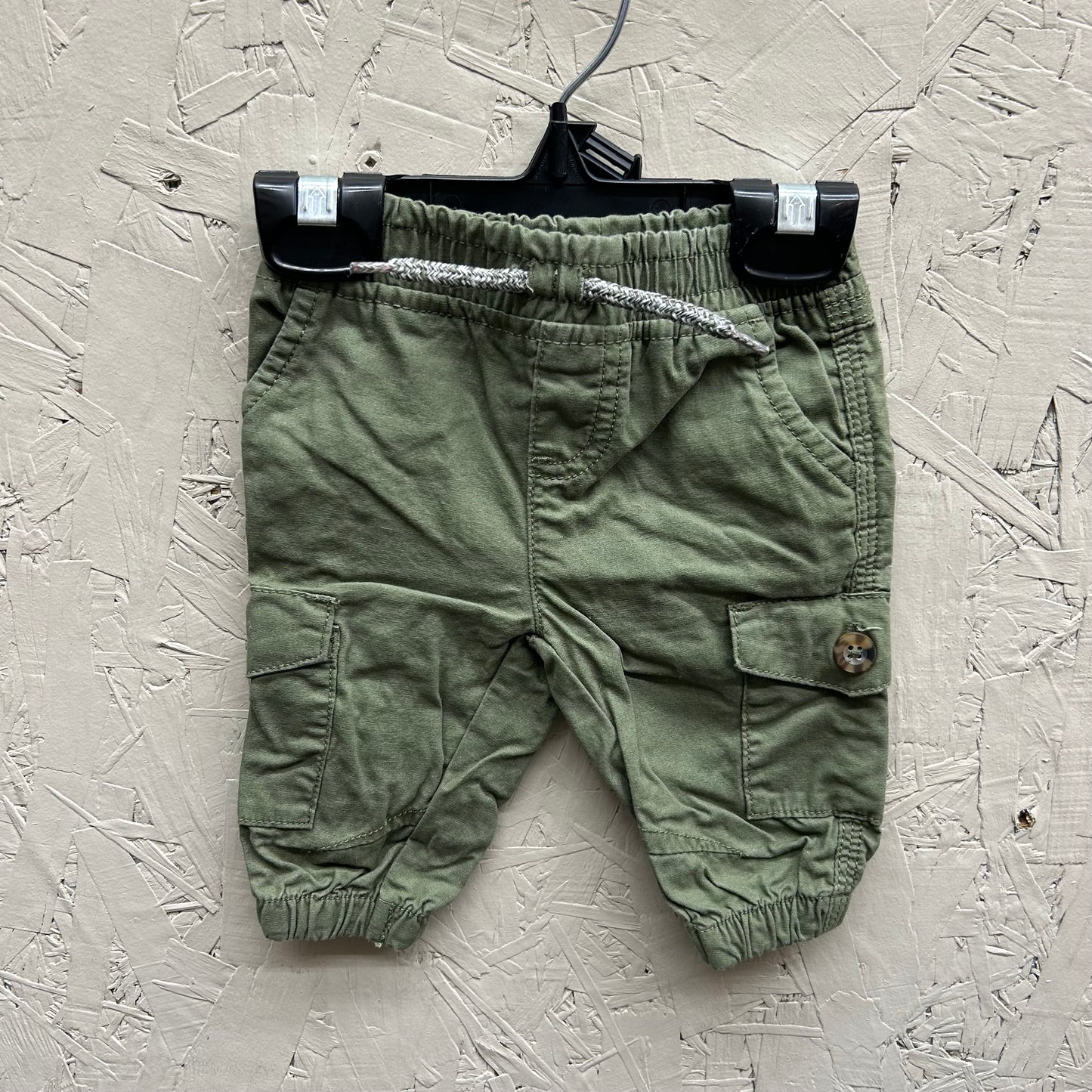 EUC George 0-3M Green Cargo Style Joggers