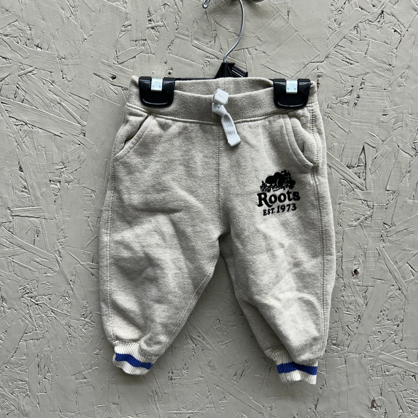 EUC Roots 12-18M Tan Fleece Joggers