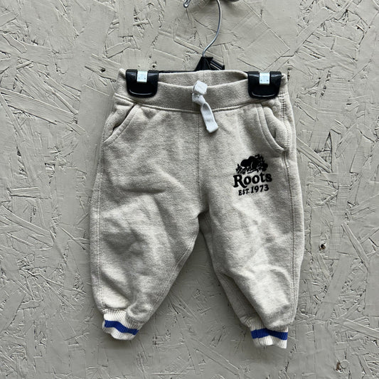 EUC Roots 12-18M Tan Fleece Joggers