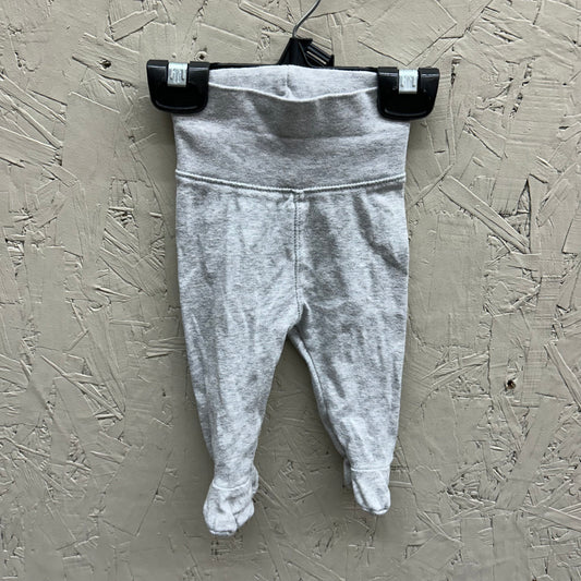 EUC H&M 1-2M Grey Pants with Feet