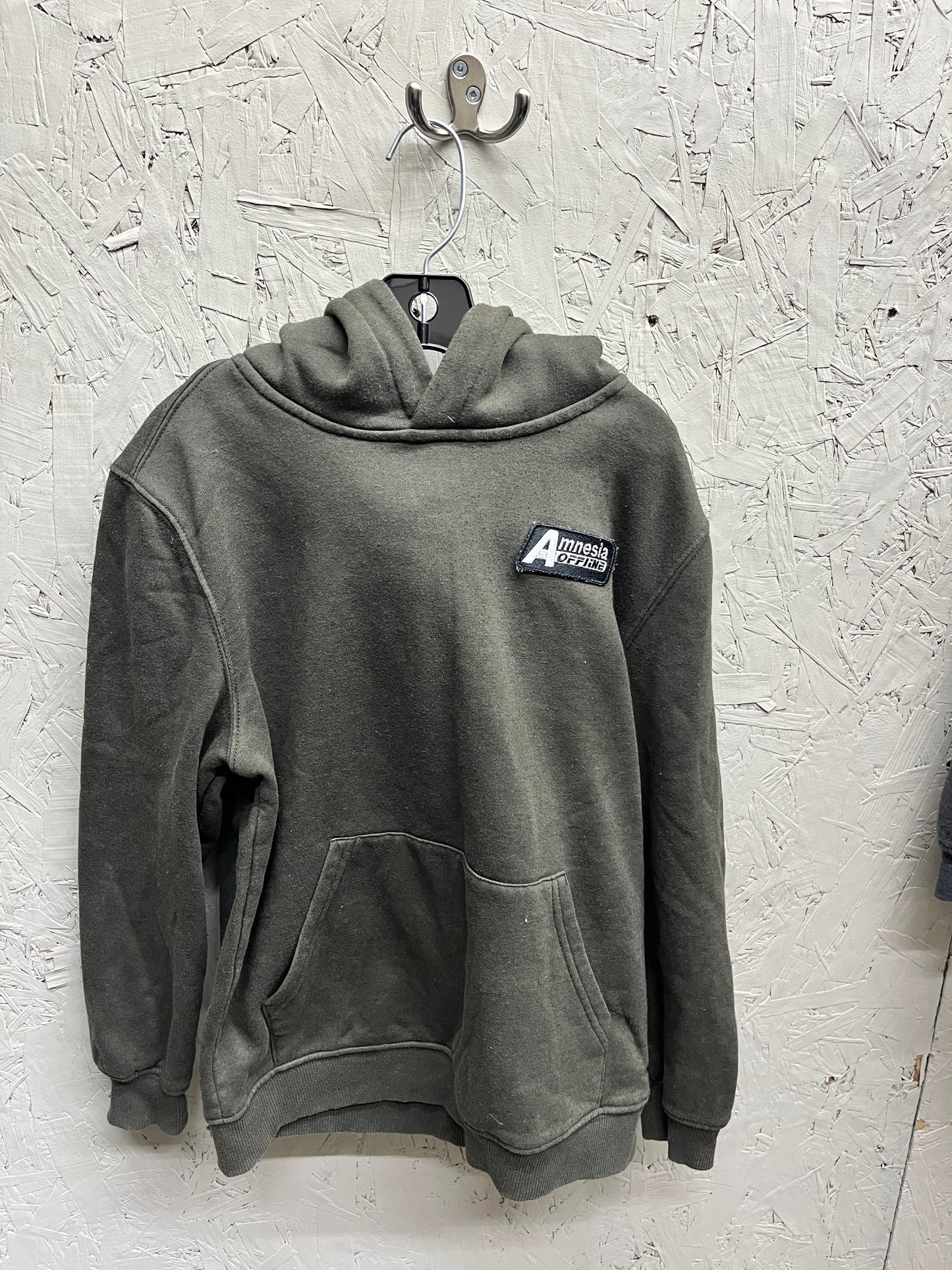 EUC Amnesia Offline M(10-12Y) Army Green Hoodie