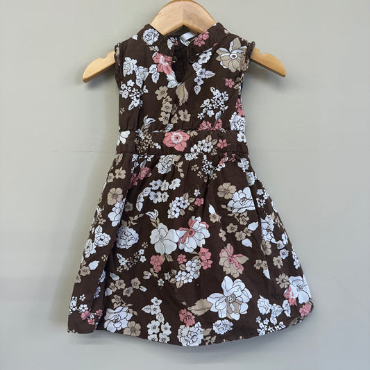 EUC Old Navy 2T Brown Floral Dress