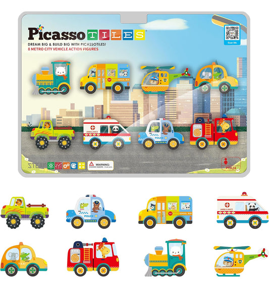 Picasso 8 Magnetic Metro City Vehicle Action Figured