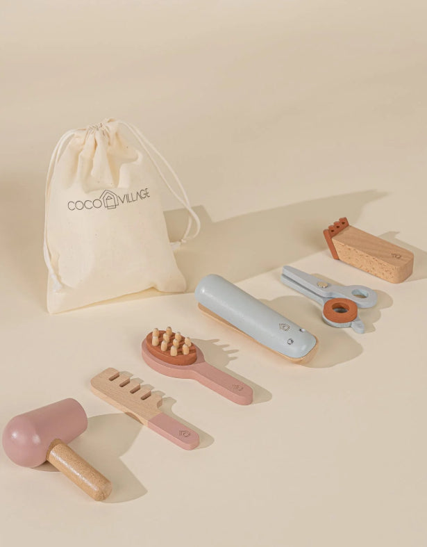 Wooden Hair Dresser Set