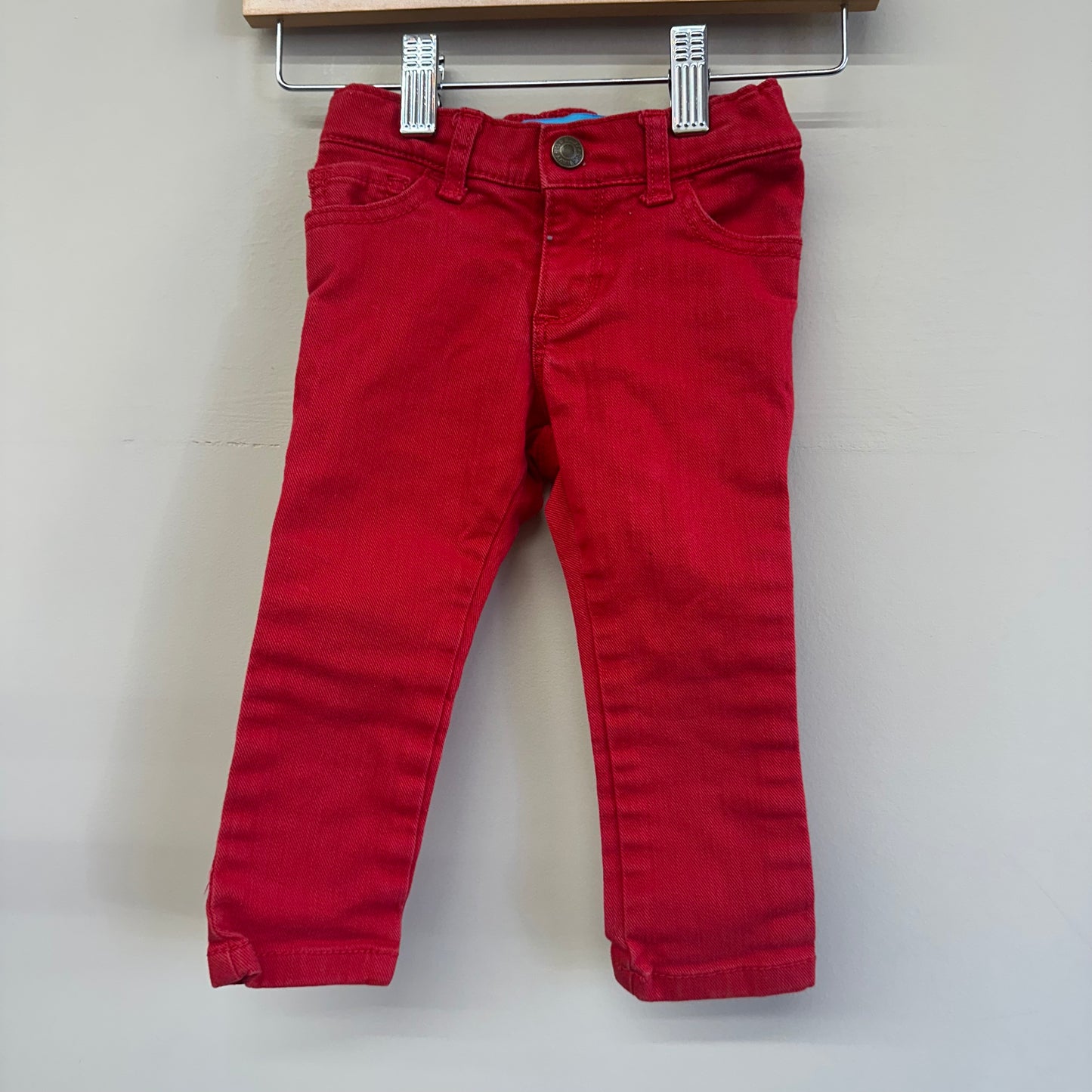 EUC Old Navy 18-24m Red Skinny Jeans