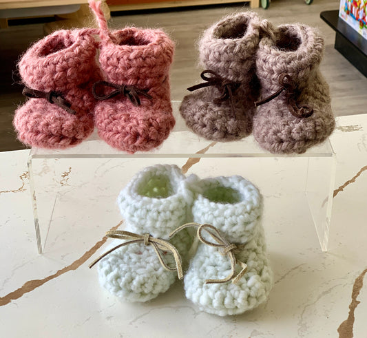 Crocheted Baby Booties