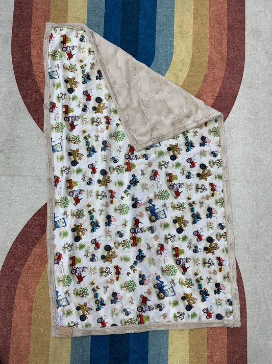 Toddler Minky Blanket (40x60”) - Printed Fabric