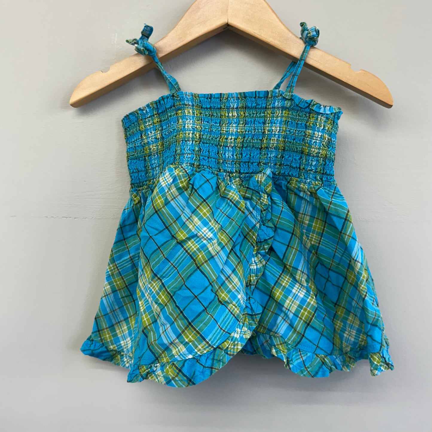 EUC Children’s Place 24m Blue Plaid Tank Top