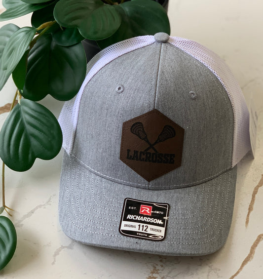 Youth (2-7yrs) Light Grey Trucker Patch Hats