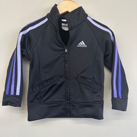 EUC Adidas 2T Black Purple Zipfront