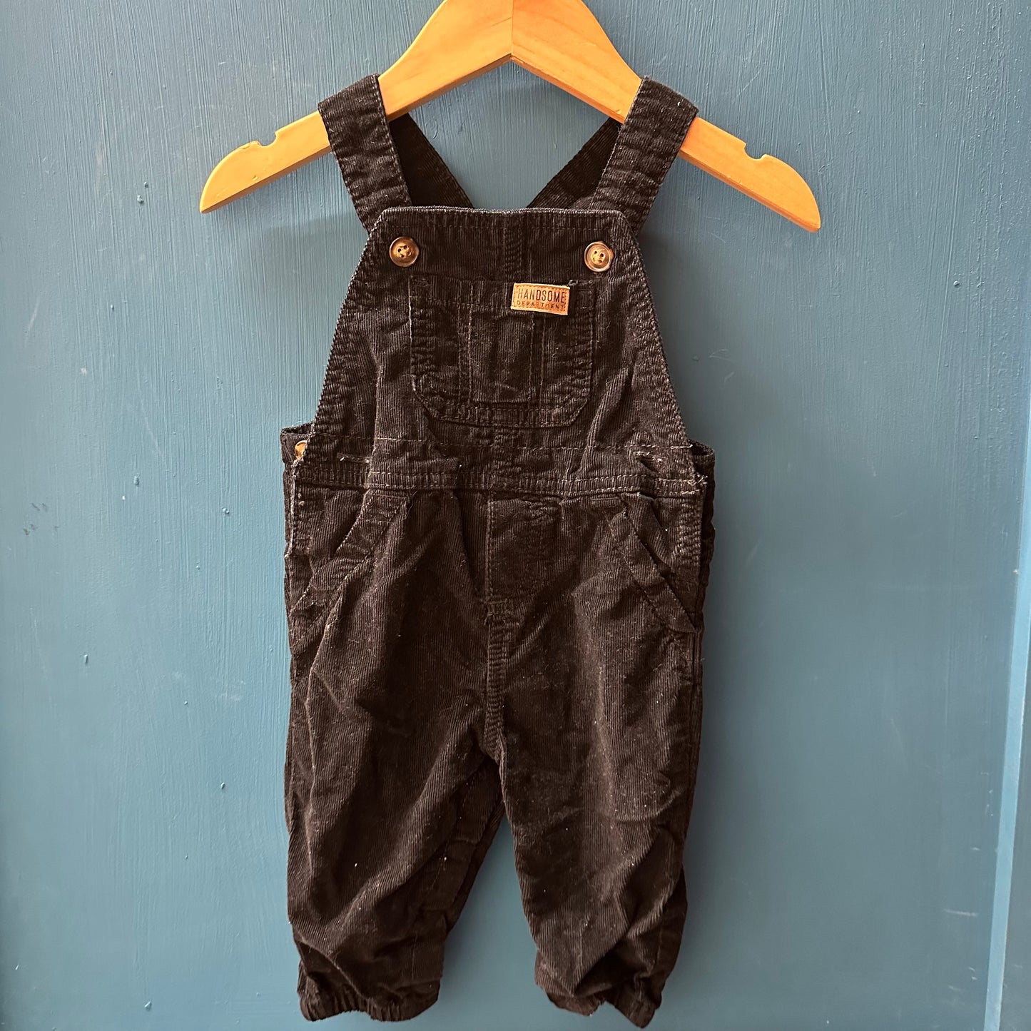 EUC Carters Black Corduroy Overalls