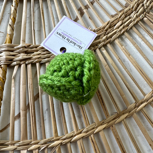 Crocheted
 Brussel Sprout