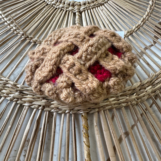 Crocheted
 Cherry Pie