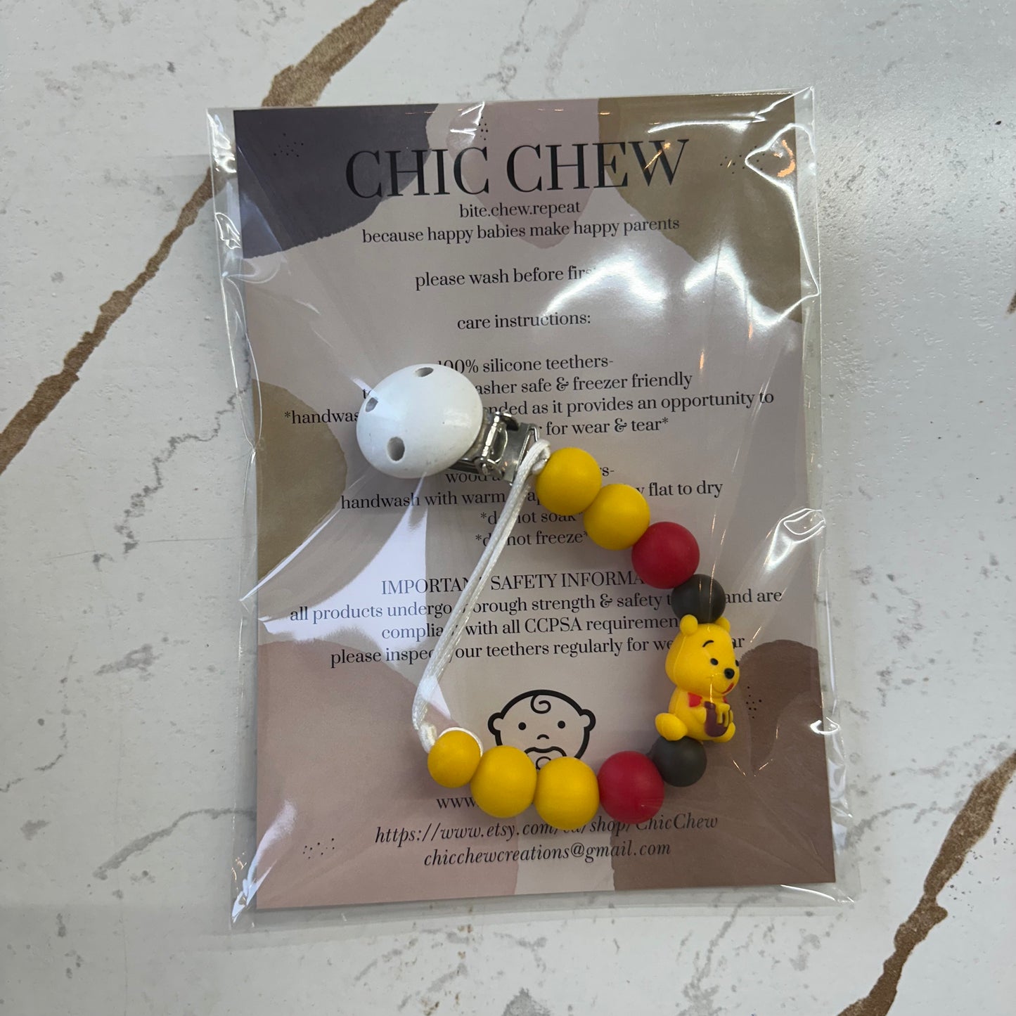 Chic Chew Pacifier Clips