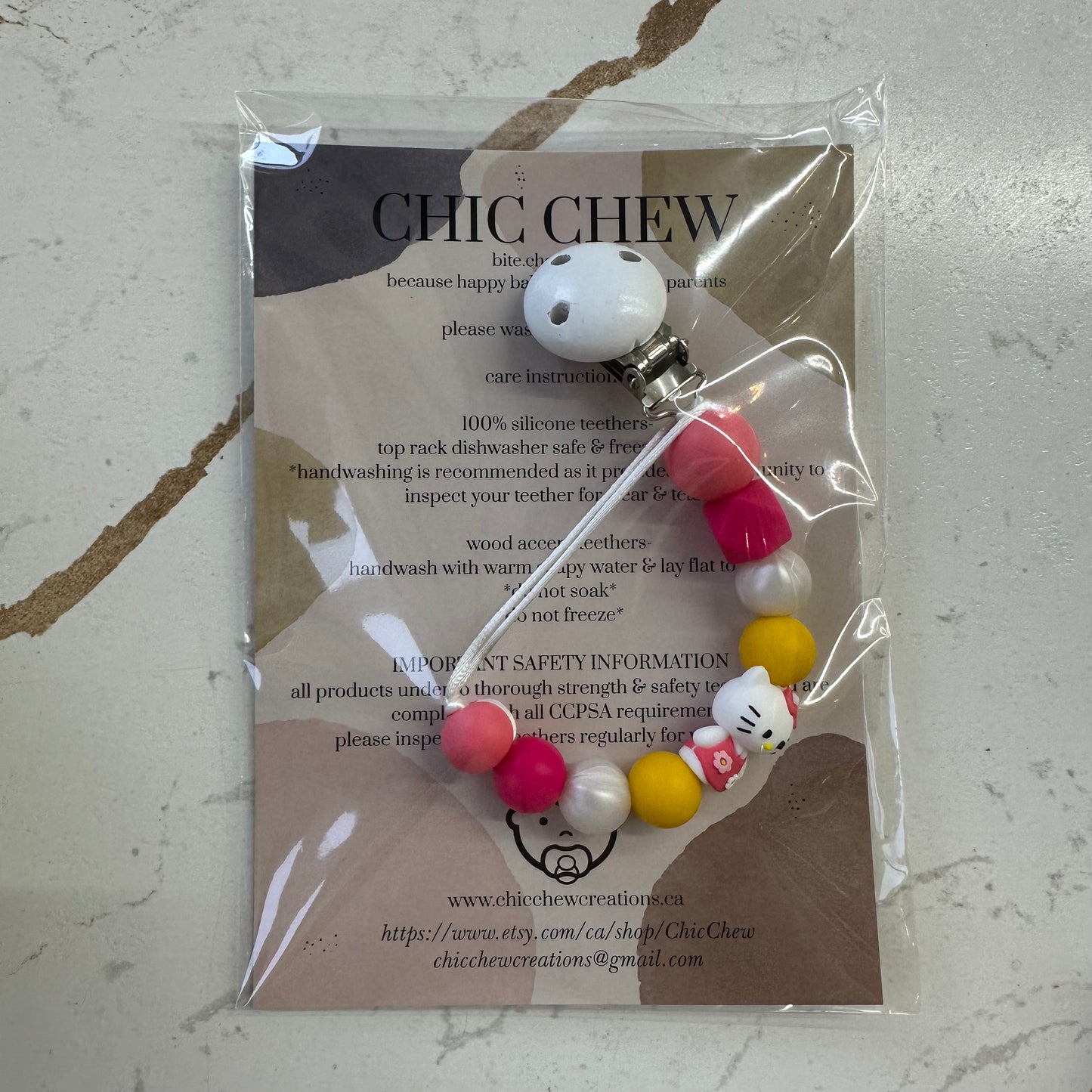 Chic Chew Pacifier Clips