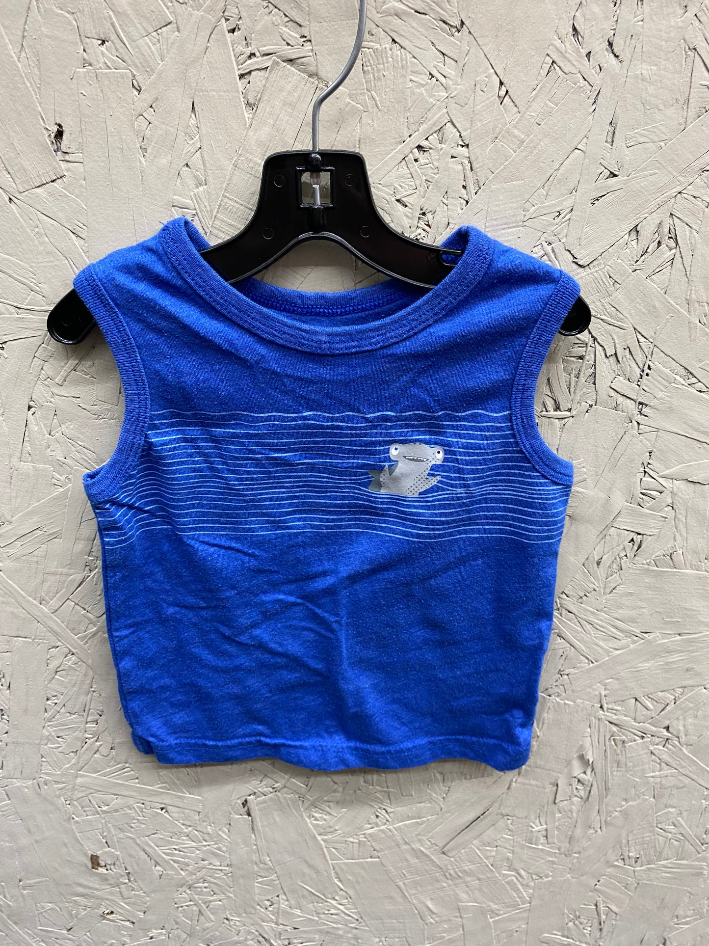 EUC cat & Jack 12m blue tank top