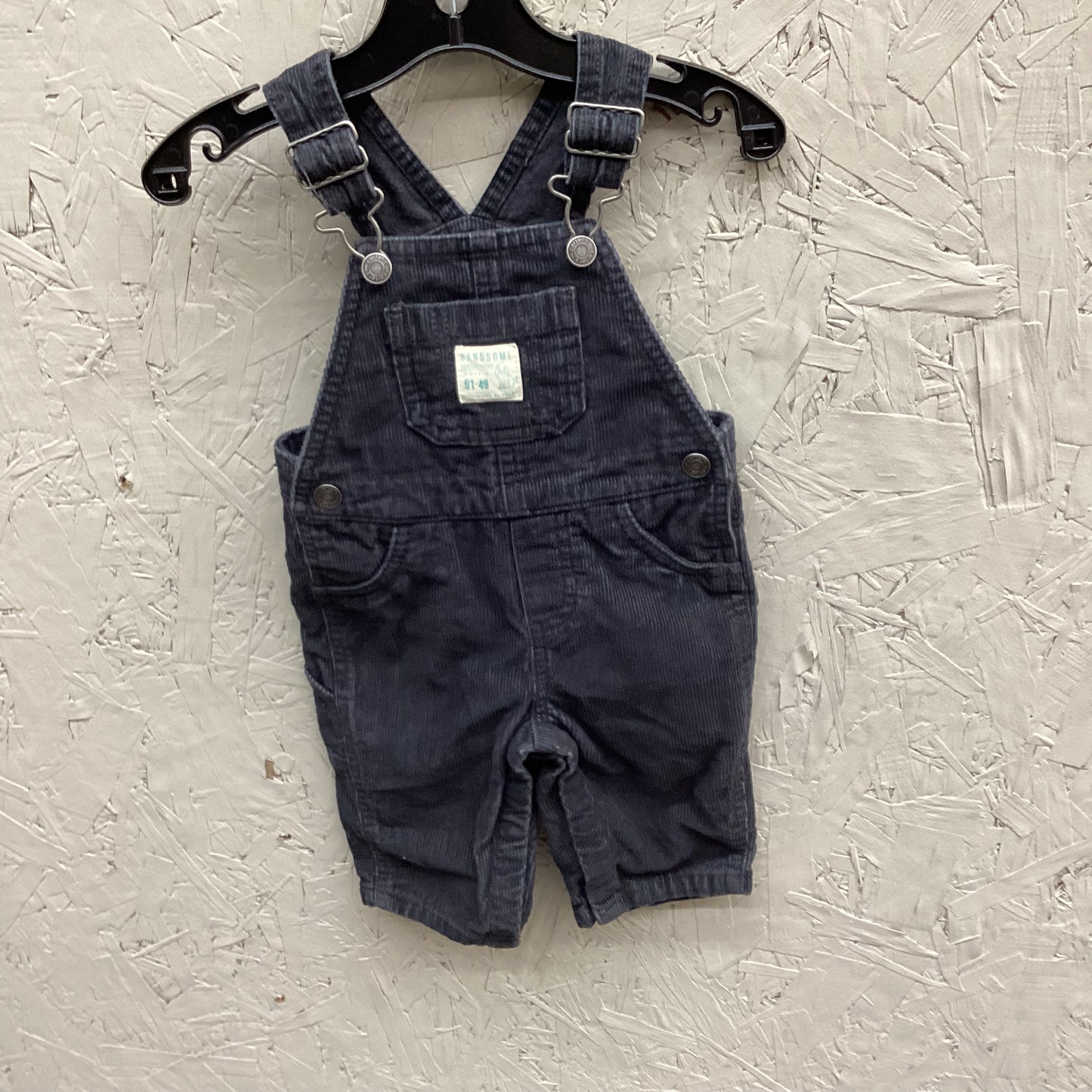 EUC carters 6M black overalls