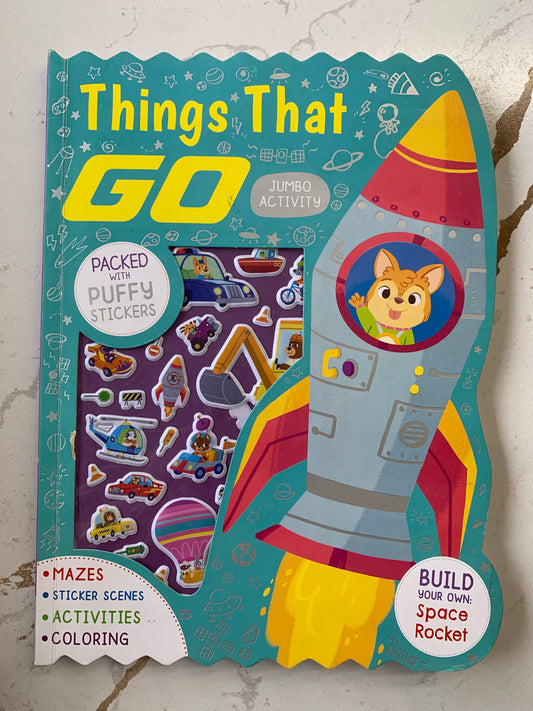 Things That Go Jumbo Activity Book