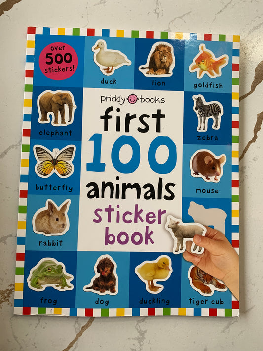 First 100 Animals Sticker Book