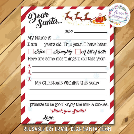 Reusable Christmas Wishlist