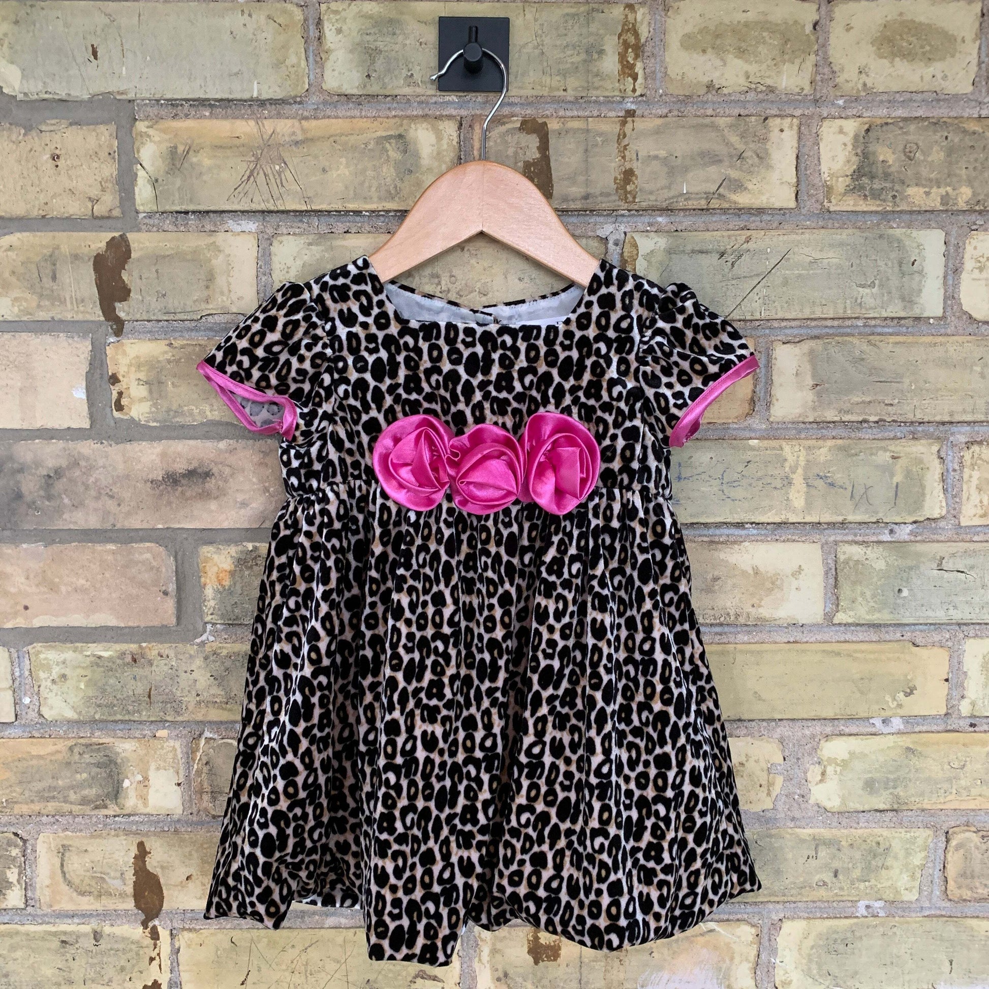 Joe Ella 24M Velvet Animal Print Dress