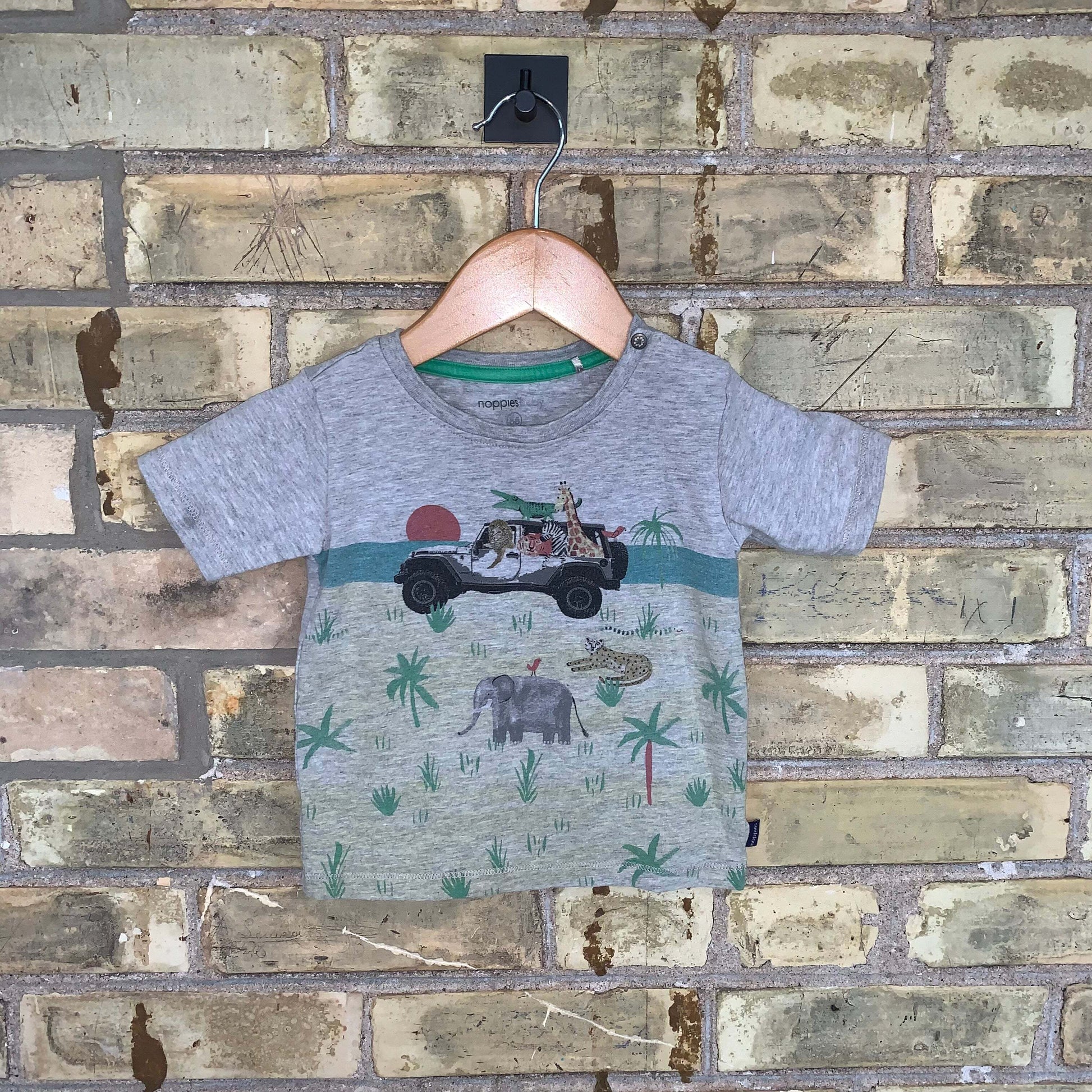 Noppies 86 (12-18M) Grey Safari T-Shirt