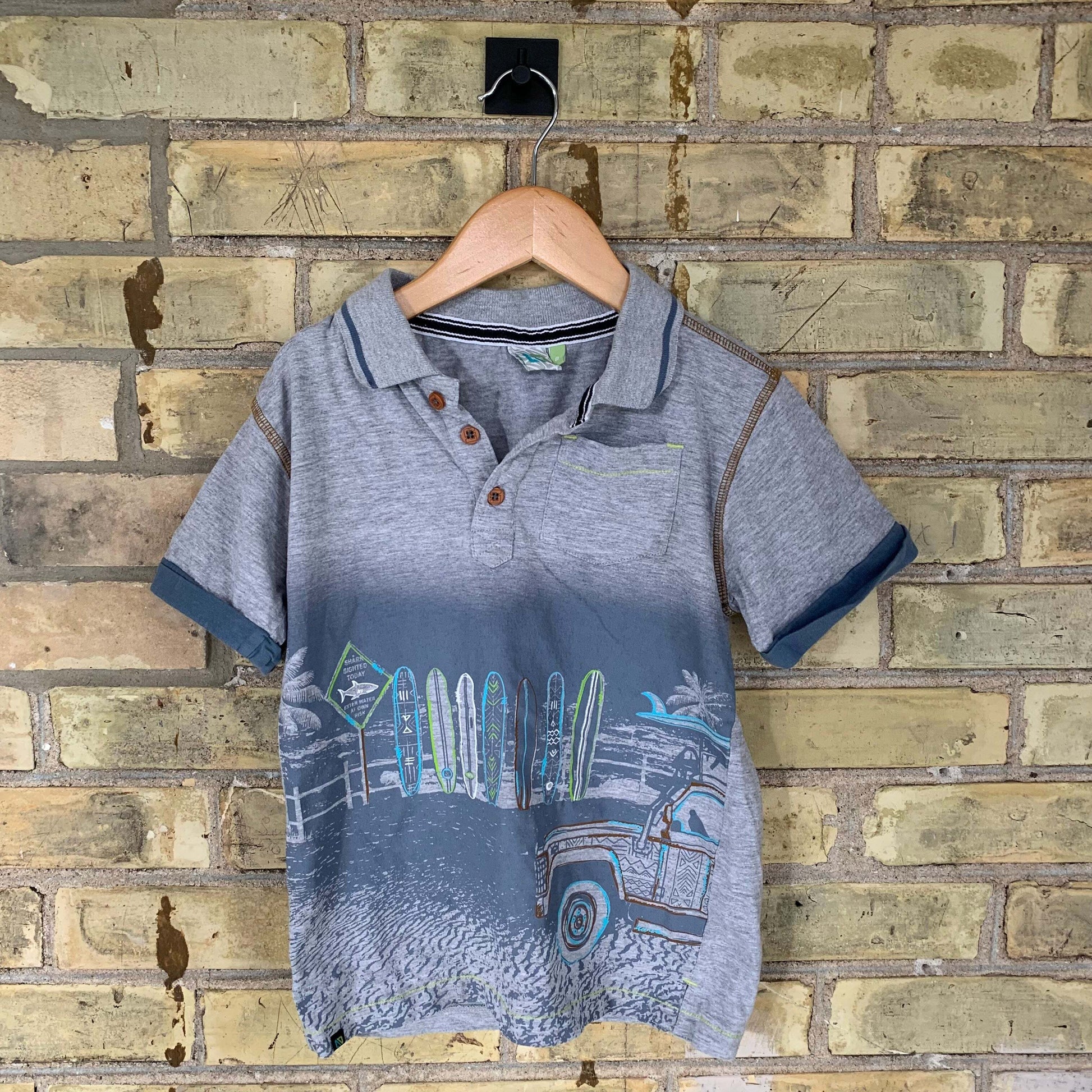 Nano Collection 8 Grey Beach Polo T-Shirt
