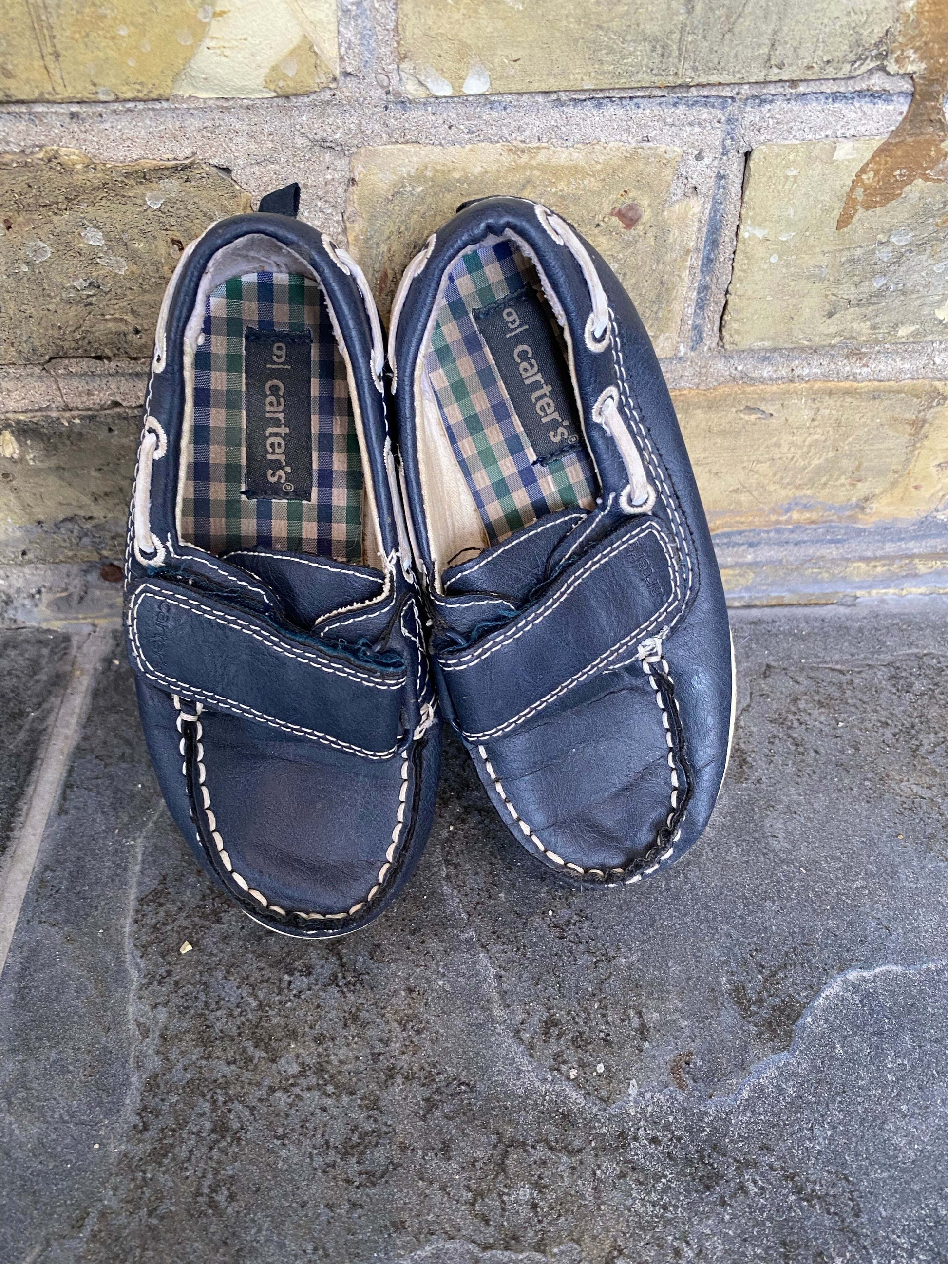 Carter’s Size 9 (3yr) Navy Velcro Deck Shoes