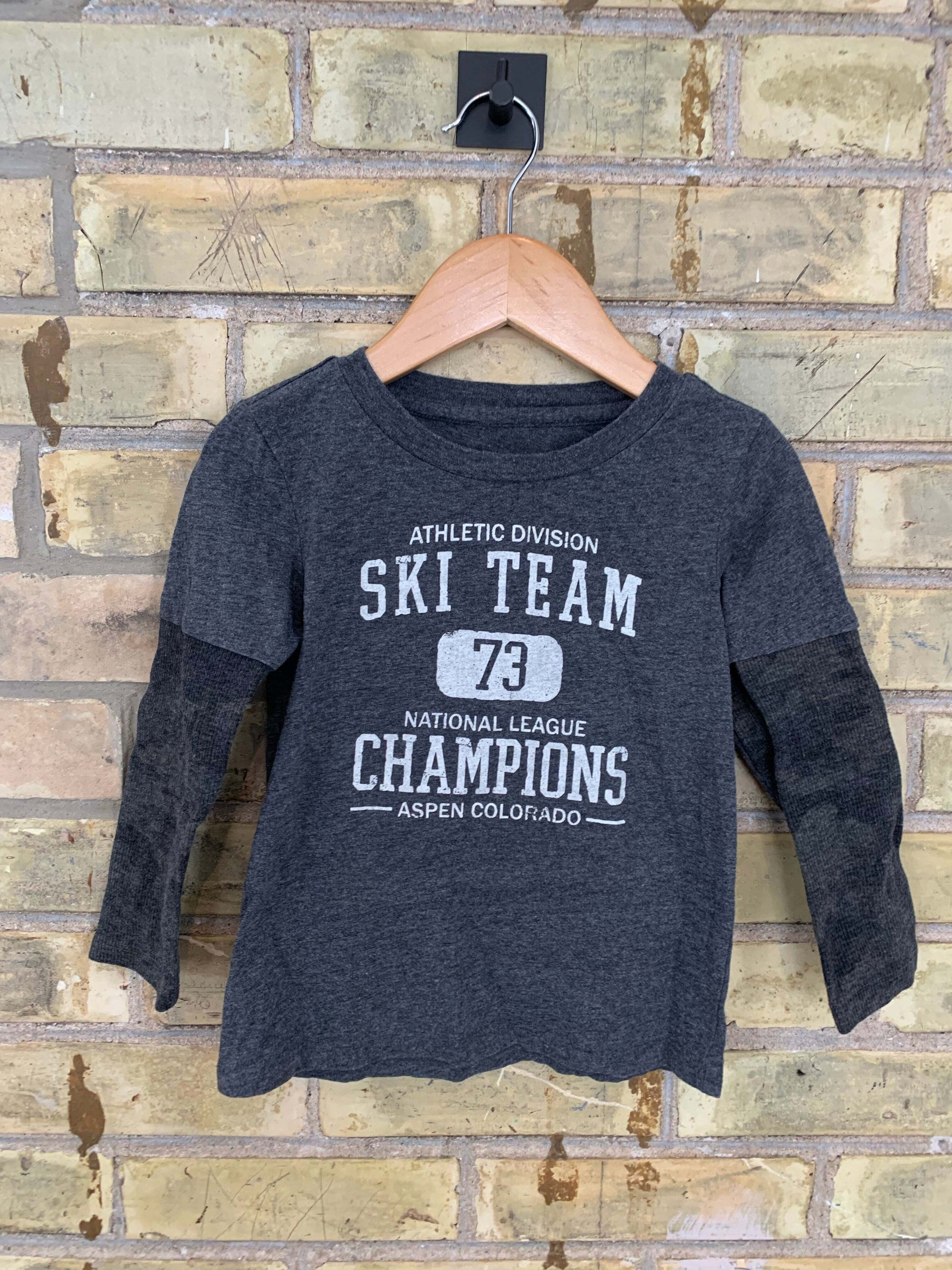 Epic Threads 4T Grey/Camo Champions LS T-Shirt