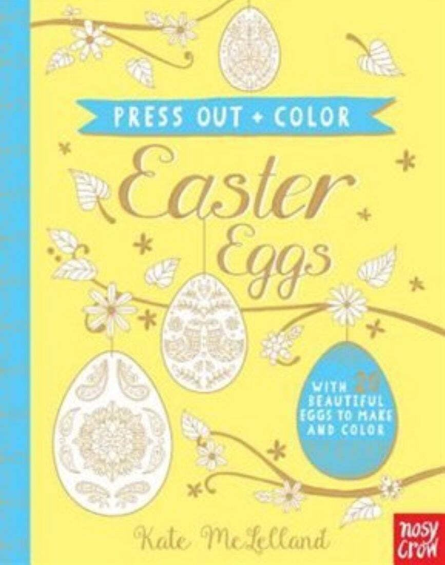 Press Out & Color Easter Eggs