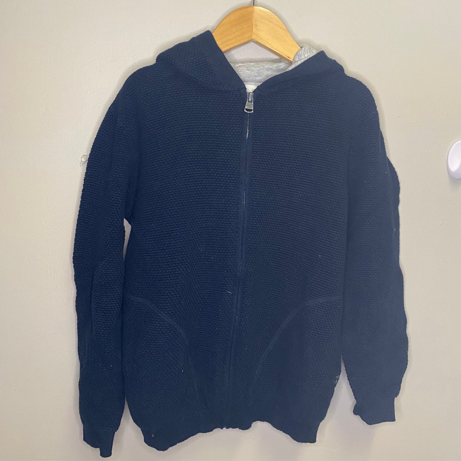 Zara 8 Navy Zipfront Hoodie