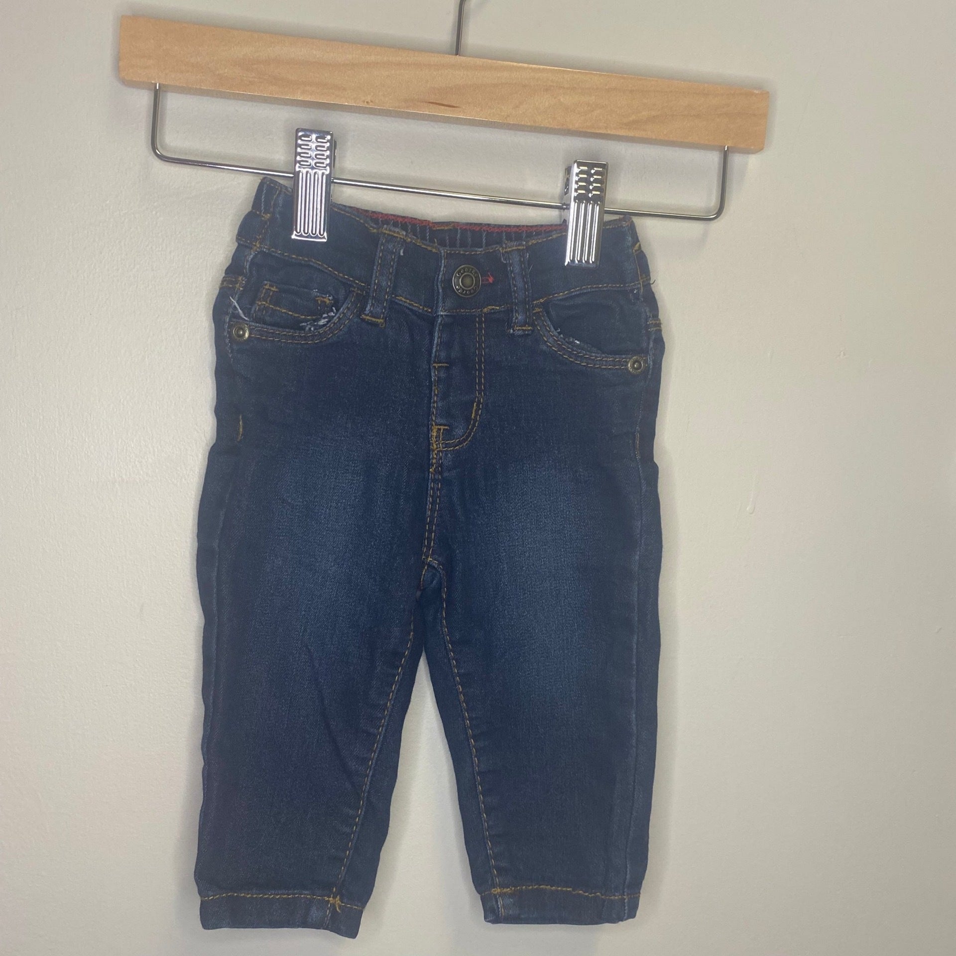 George 0-3M Straight Leg Dark Denim Jeans