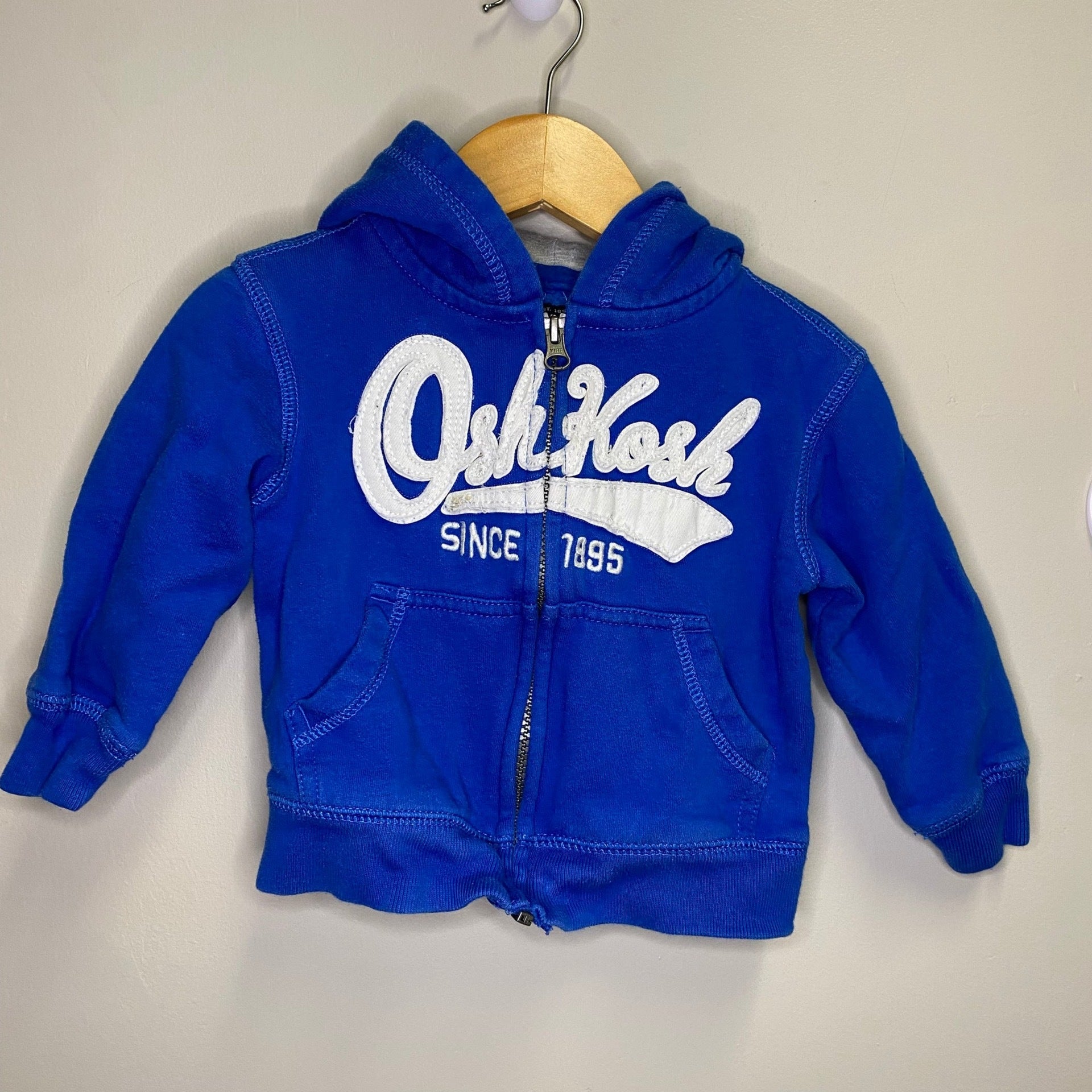 Oshkosh 2T Blue Zipfront Sweater