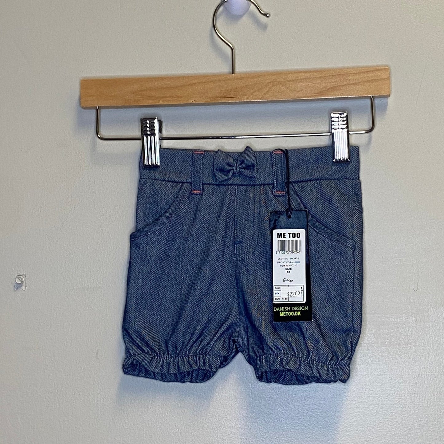 NWT Me Too 6-9M denim joggers
