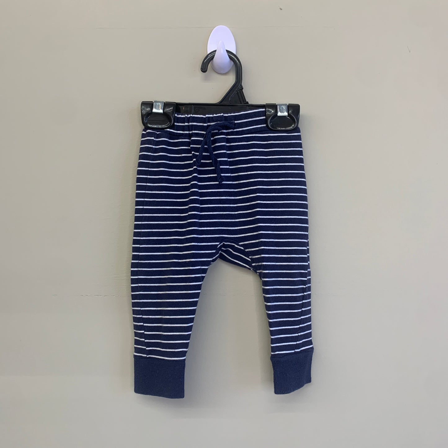 GUC Petit Lem 9M Blue & White Striped Joggers with Drawstrings