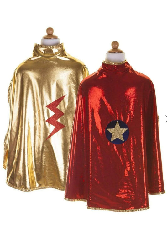 GOLD AND RED REVERSIBLE WONDER CAPE (5-6Y)