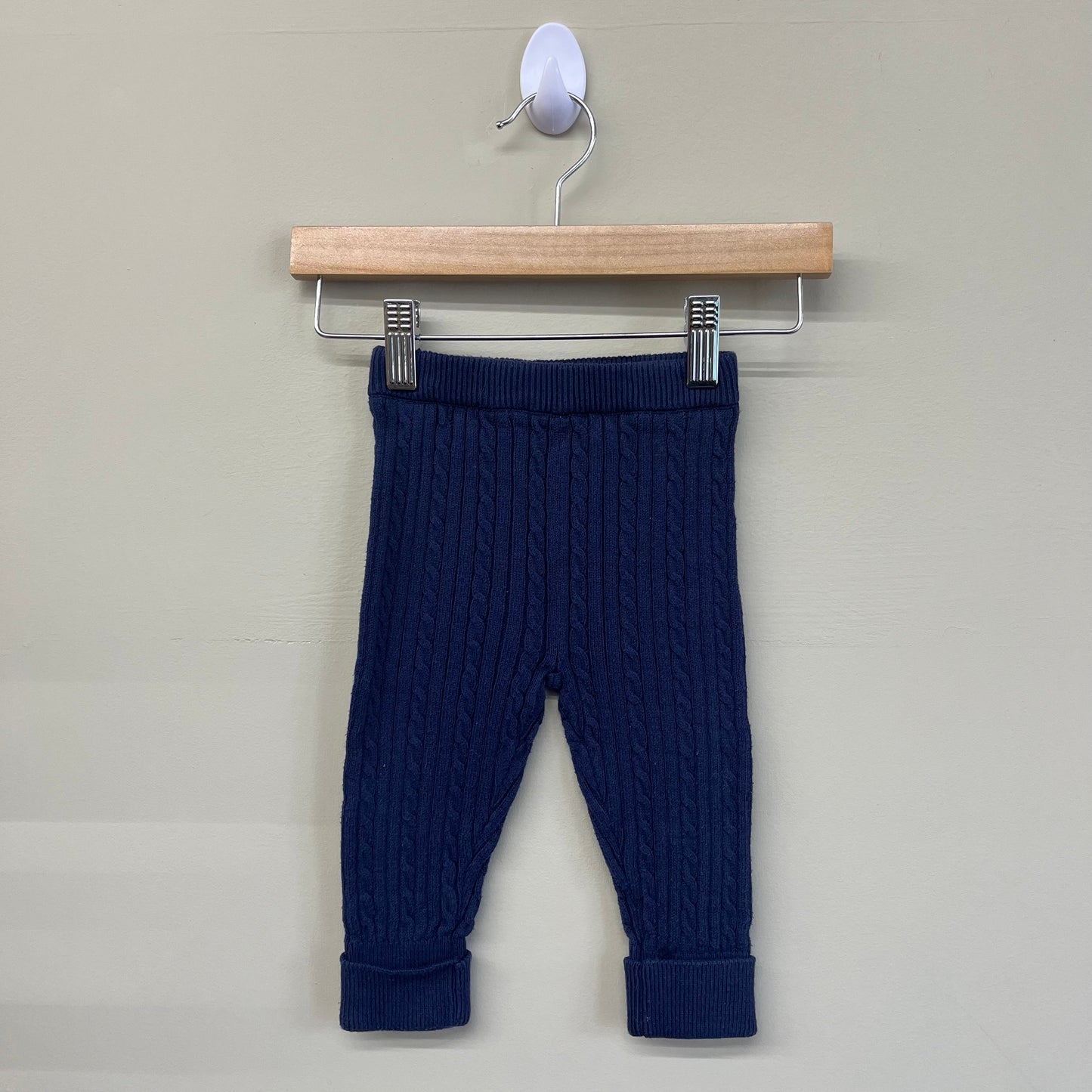 Joe Fresh 6-12M VGUC navy blue knit joggers