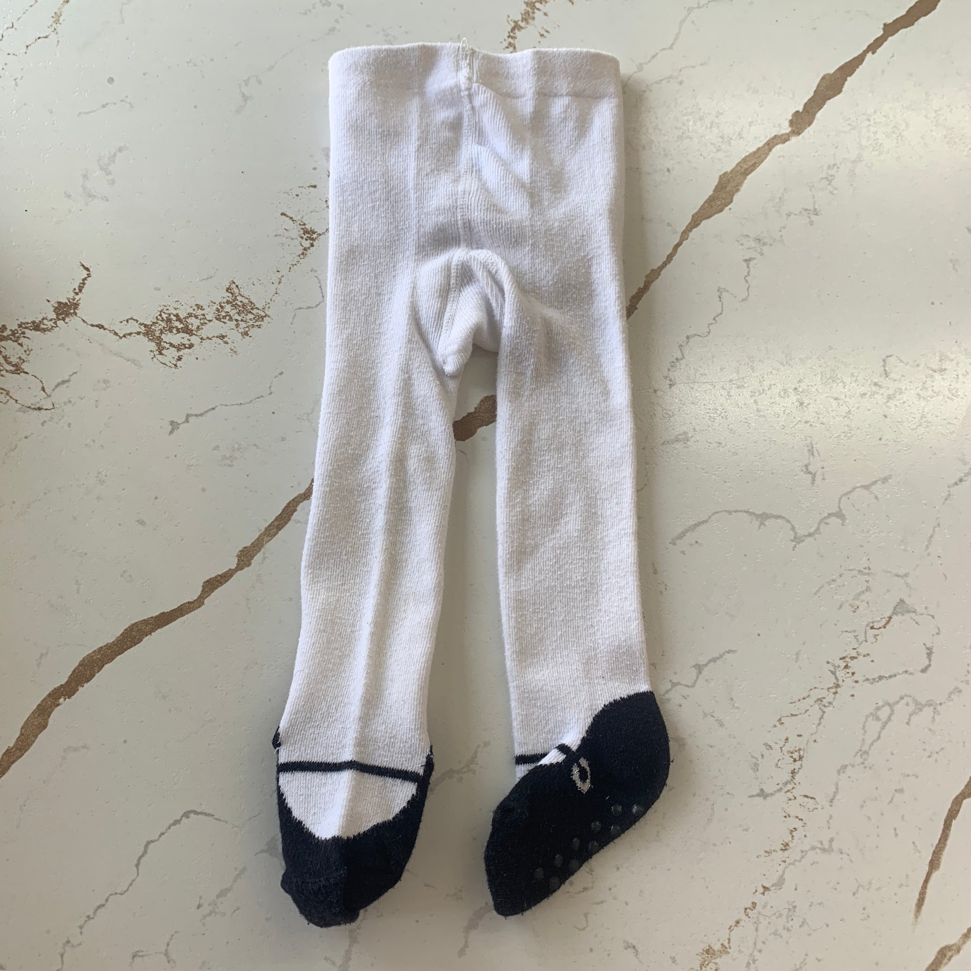 VGUC Children's Place 6-12m White Ballerina Tights