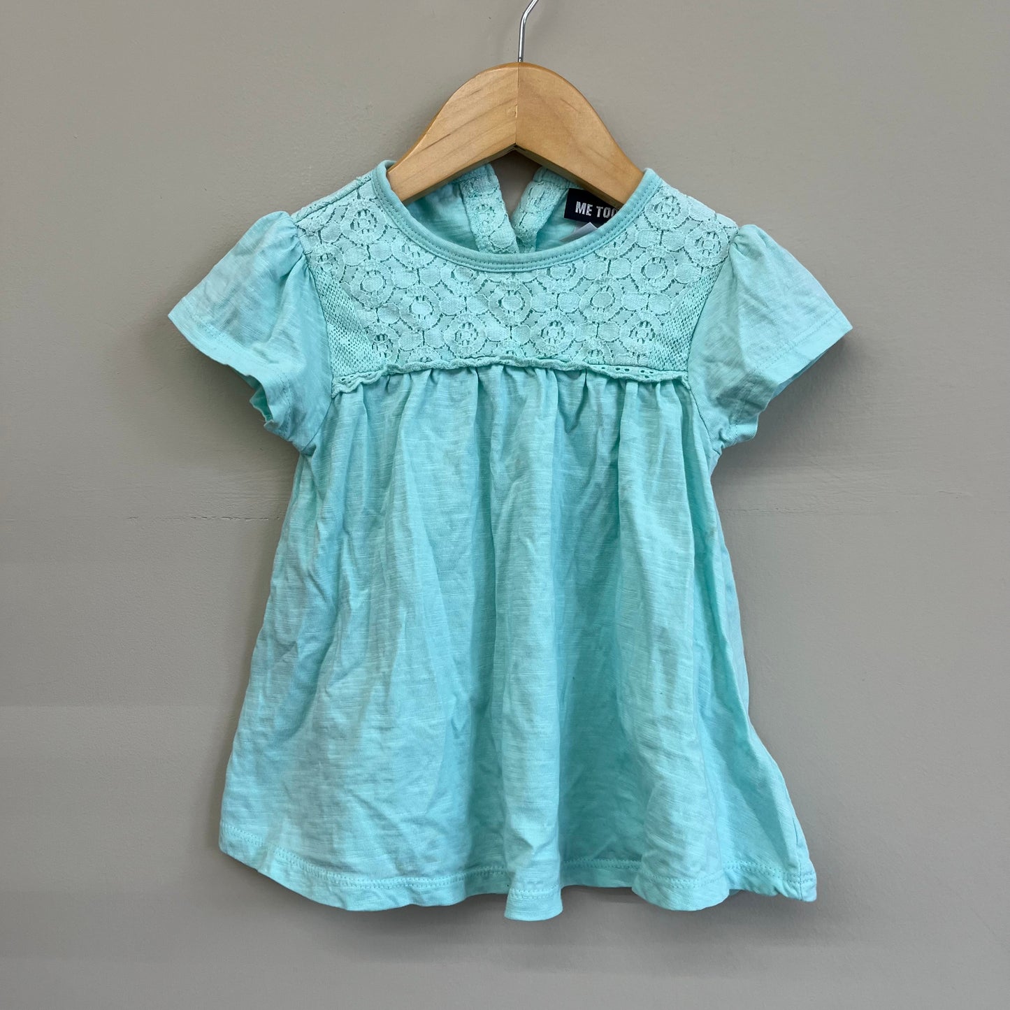 VGUC Me Too 2T mint blue T-shirt