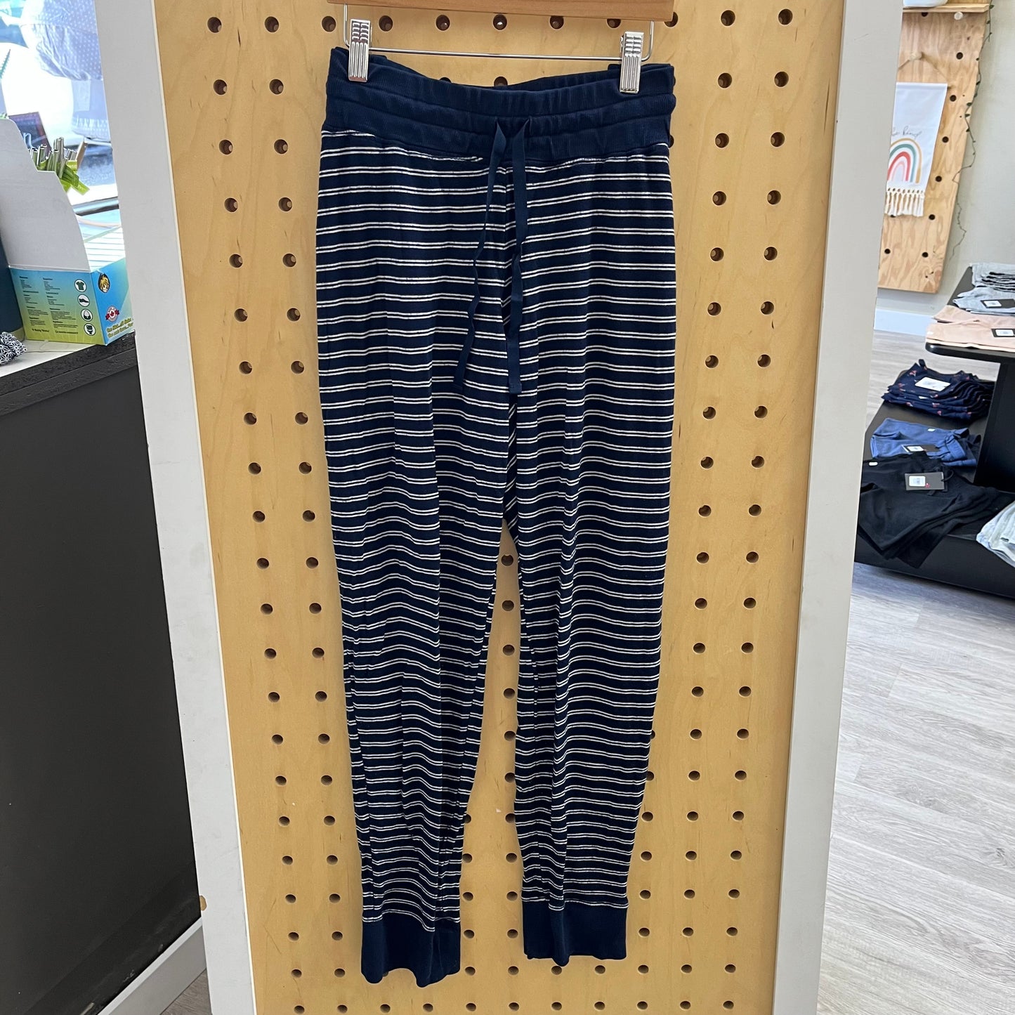 EUC Thyme XL Navy/White Striped PJ Set