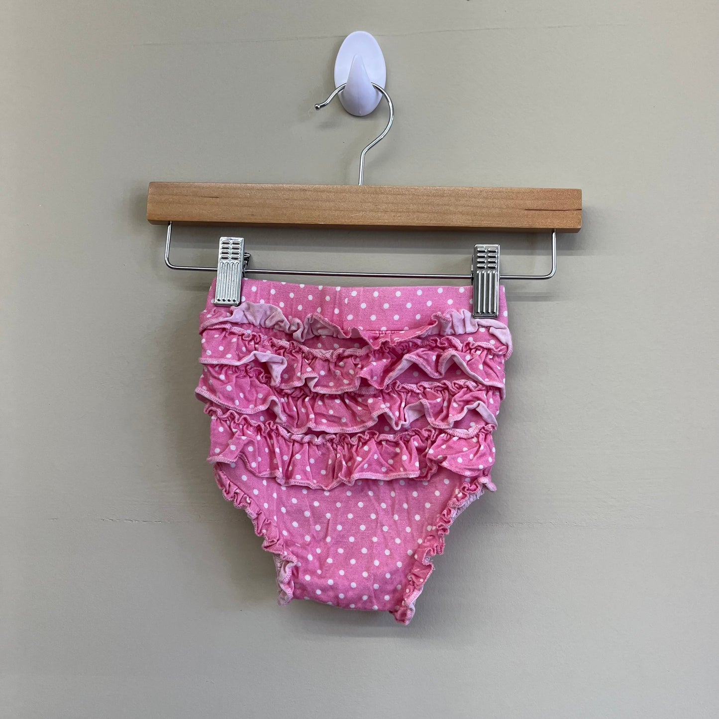 EUC Posh Peanut 12-18m pink polka dot bloomers