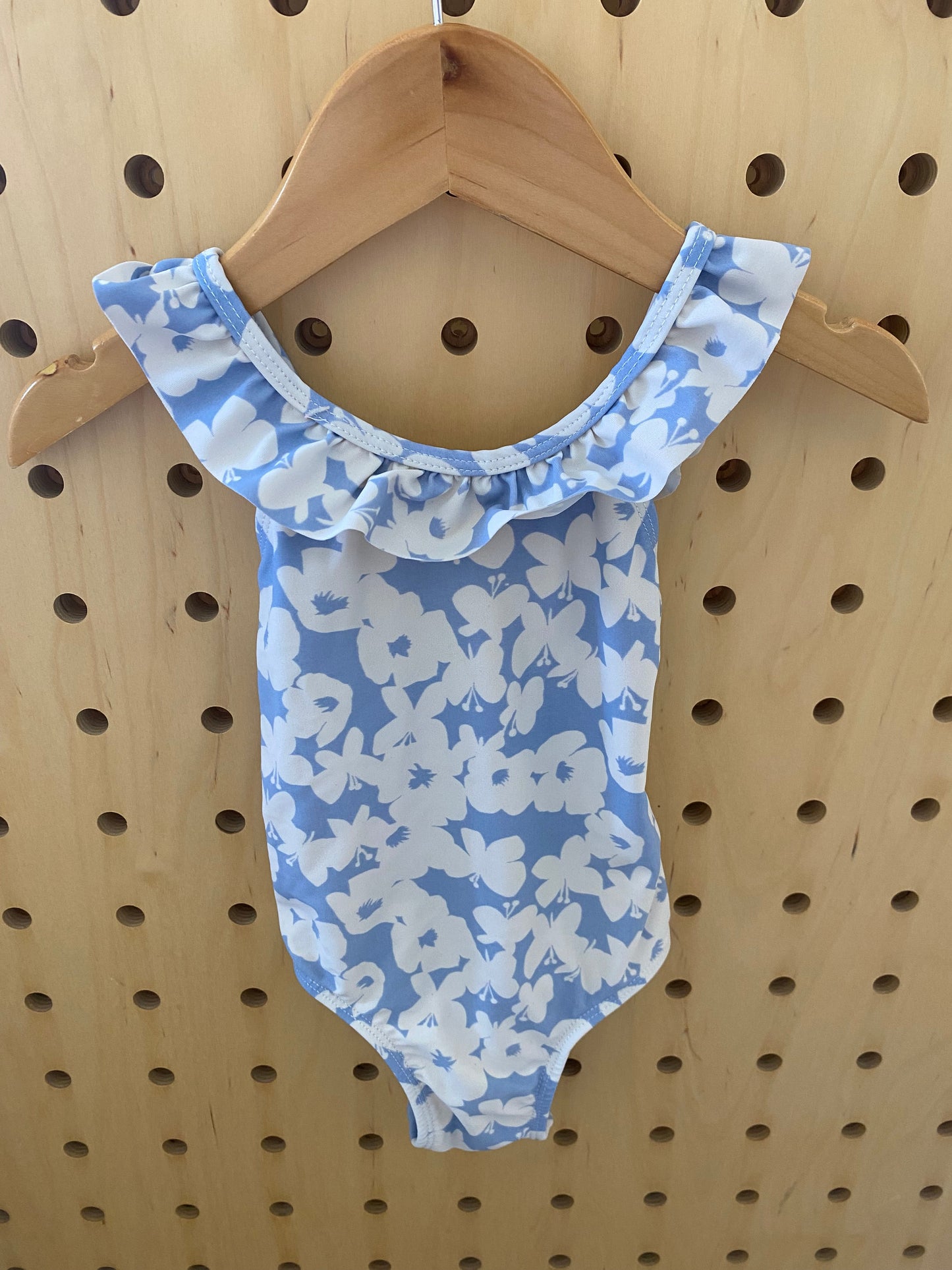 EUC joe fresh blue 12-18m swim suit