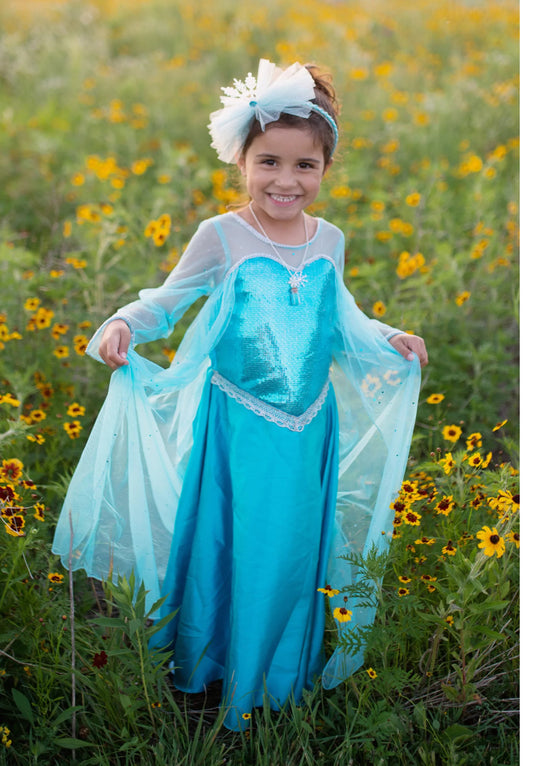 Ice Queen Dress With Cape
